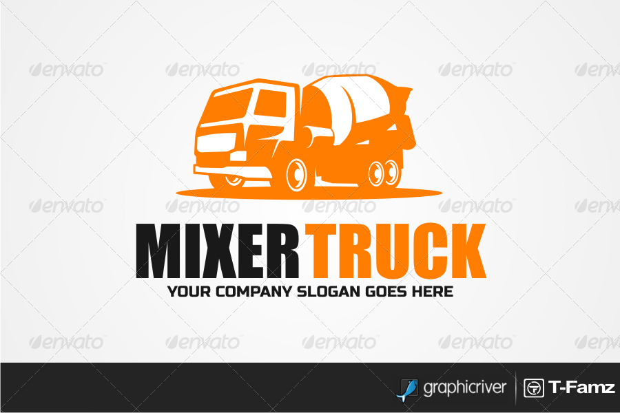 Mixer Truck Logo Templates by TFamz GraphicRiver